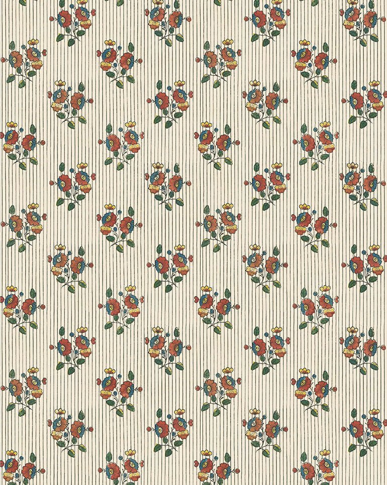 Antoinette Poisson Boutonniere Behang Rouleau 74A - LAB COLOUR THE WORLD