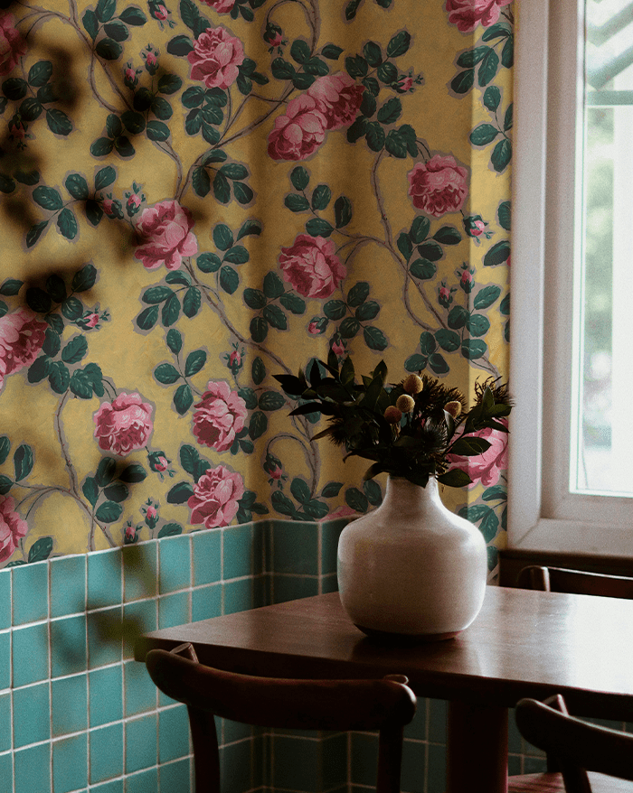 Antoinette Poisson Roses Pompadour Behang Rouleau 75C - LAB COLOUR THE WORLD