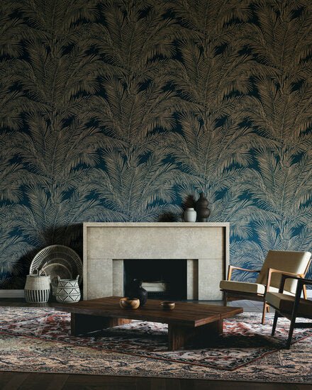 ARTE Maui Behang Prussian Blue 81530 - LAB COLOUR THE WORLD