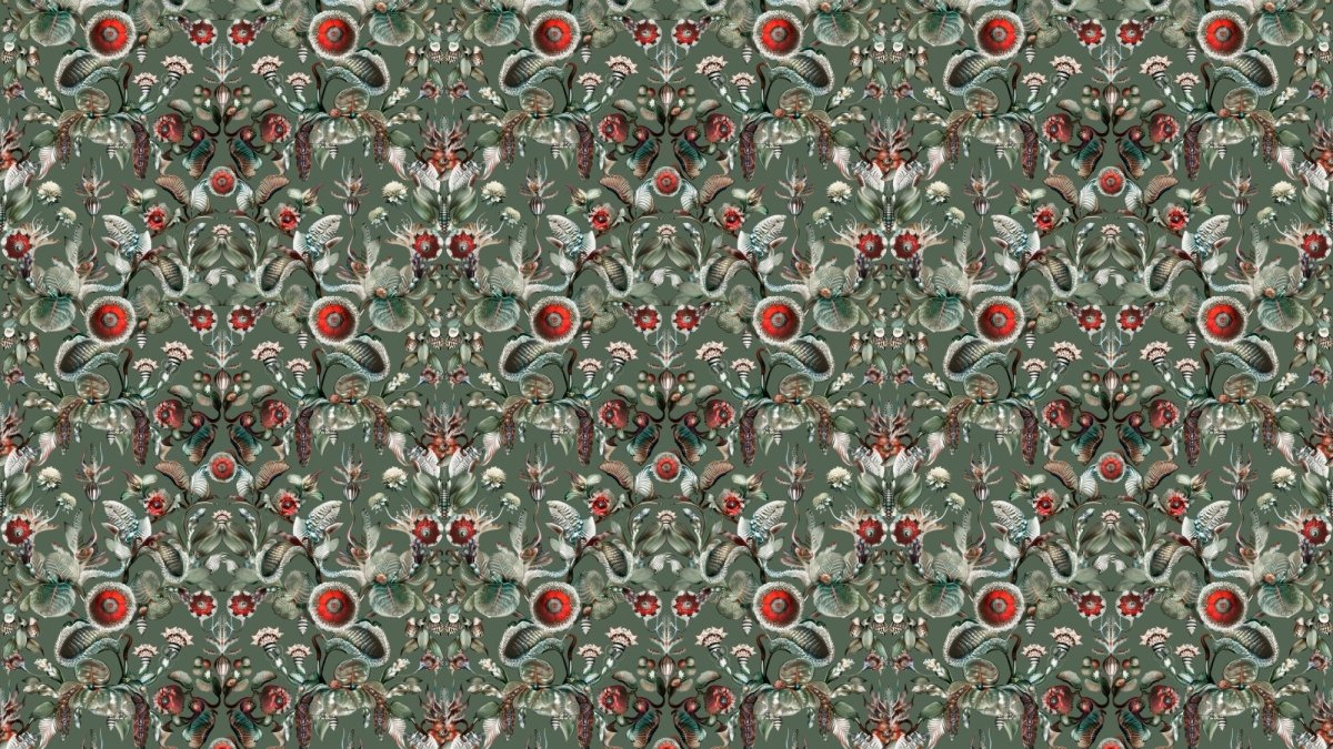 ARTE Moooi Wallcovering Green House Coccinella Bella | Sage Green MO5001 - LAB COLOUR THE WORLD