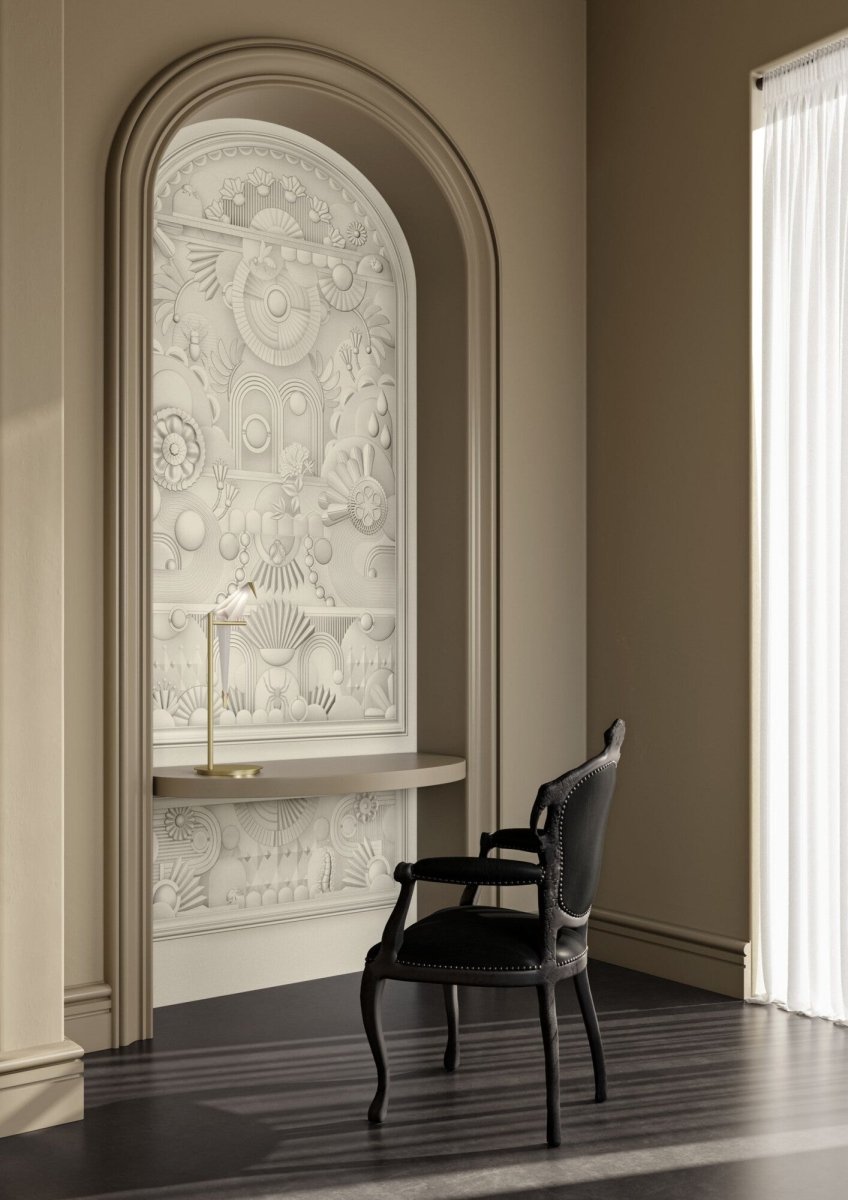 ARTE Moooi Wallcovering Green House Greenhouse Gathering Arch | Architectural White MO5055 - LAB COLOUR THE WORLD
