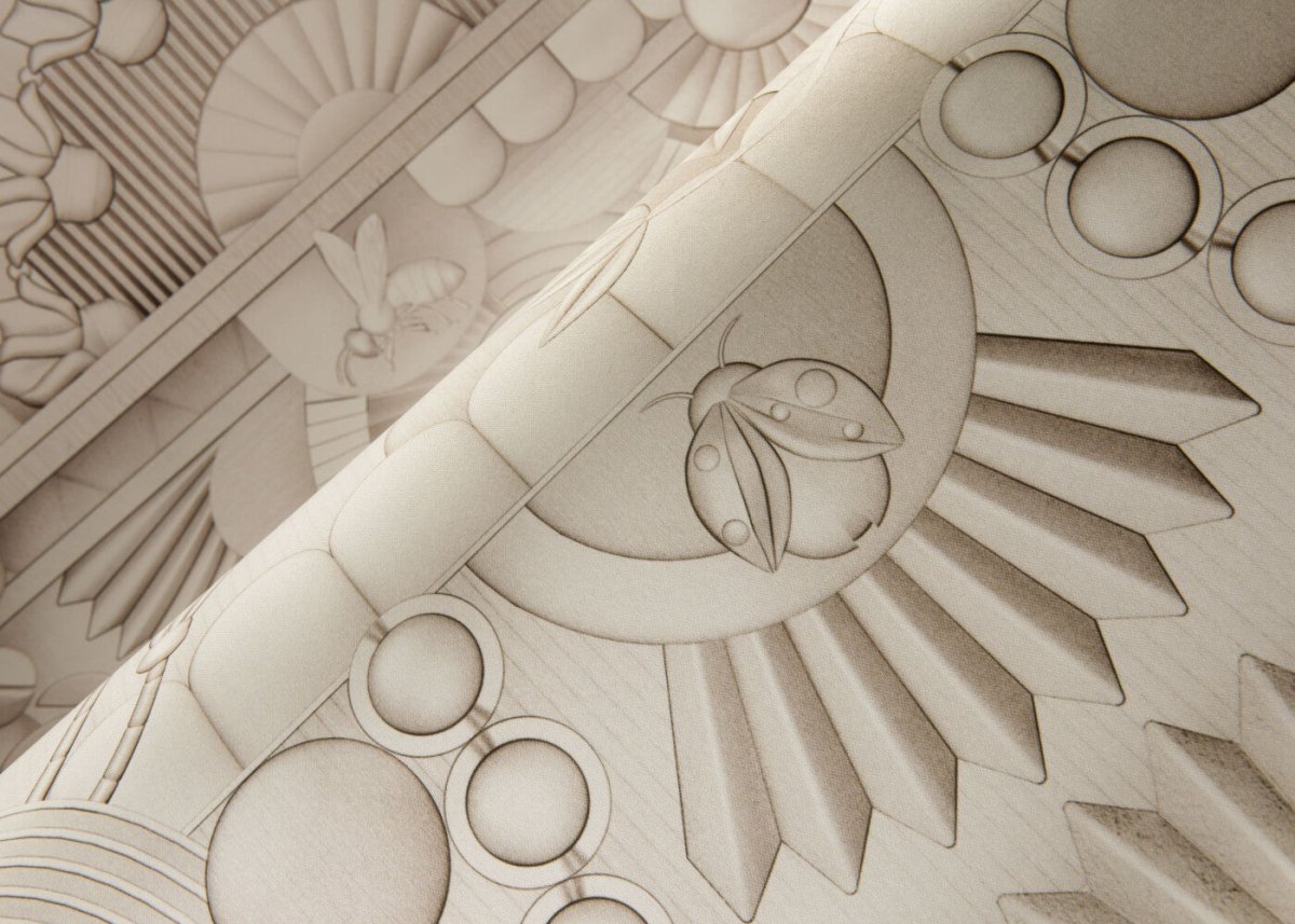 ARTE Moooi Wallcovering Green House Greenhouse Gathering Arch | Architectural White MO5055 - LAB COLOUR THE WORLD
