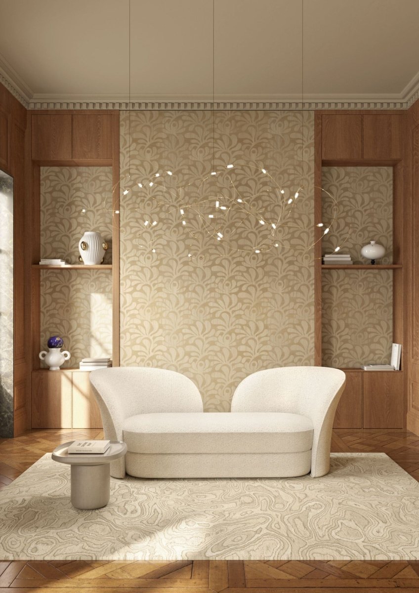ARTE Moooi Wallcovering Green House Woodblock Beetle Fern | Birch MO5020 - LAB COLOUR THE WORLD