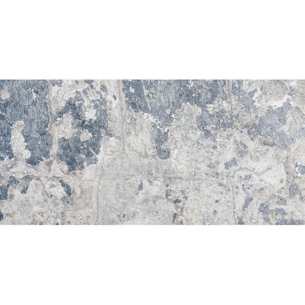 Les Dominotiers Blue Patina Bleu Behang DOM 416
