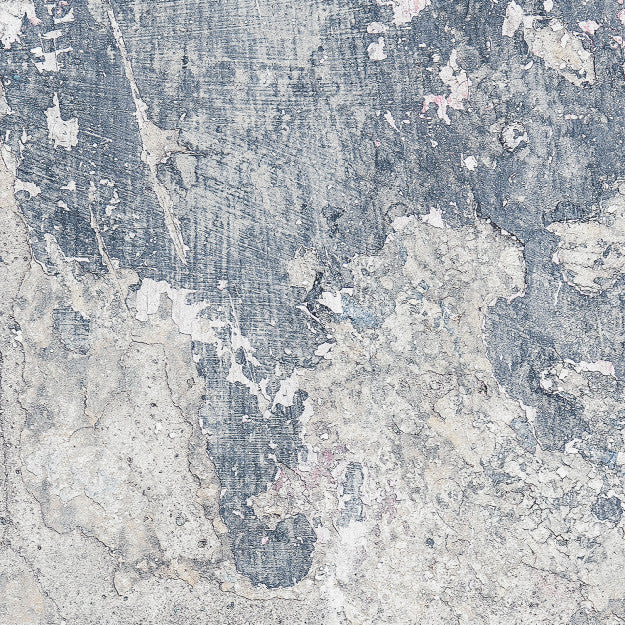 Les Dominotiers Blue Patina Bleu Behang DOM 416