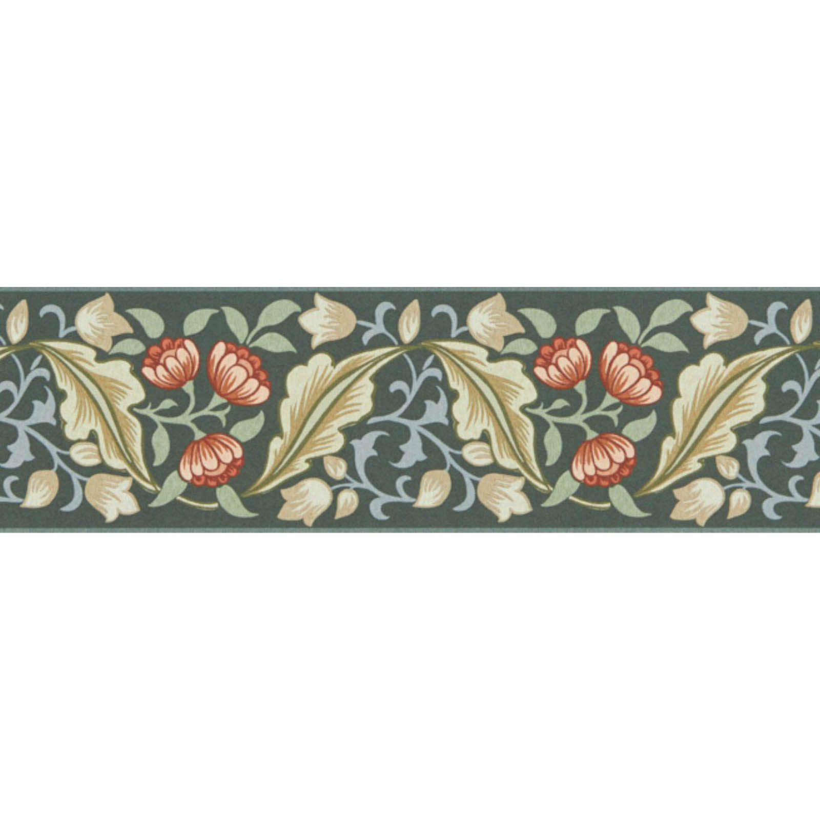 Morris & Co. Bluebell & Peony Border Behang 217609 - LAB COLOUR THE WORLD