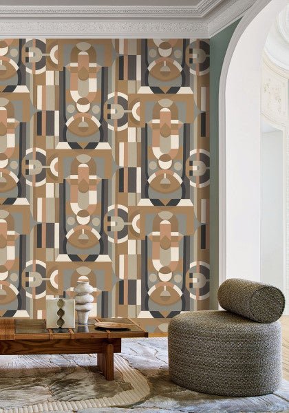 Casamance Faubourg Des Lumières Vitrail behang 76250304 - LAB COLOUR THE WORLD