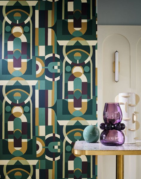 Casamance Faubourg Des Lumières Vitrail behang 76250610 - LAB COLOUR THE WORLD