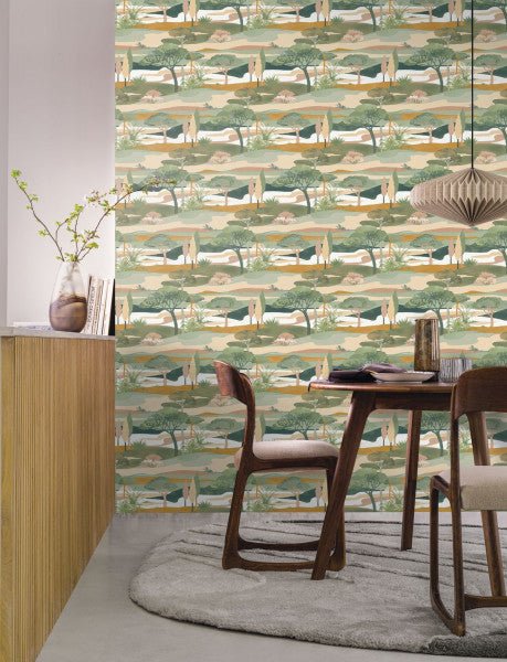 Casamance Otomi Cap Ferret behang 75870202 - LAB COLOUR THE WORLD