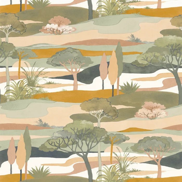 Casamance Otomi Cap Ferret behang 75870202 - LAB COLOUR THE WORLD