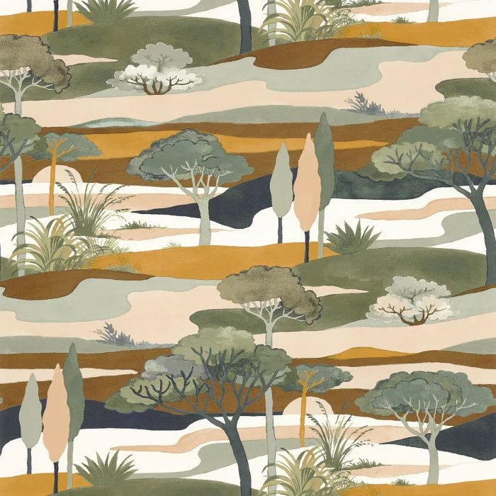 Casamance Otomi Cap Ferret behang 75870406 - LAB COLOUR THE WORLD