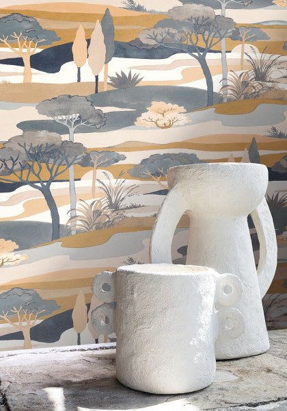 Casamance Otomi Cap Ferret behang 75870508 - LAB COLOUR THE WORLD