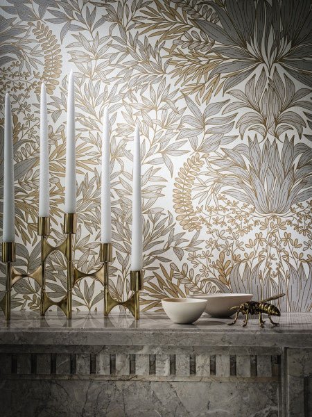 Casamance Square Jasmin Chardon behang 75733160 - LAB COLOUR THE WORLD