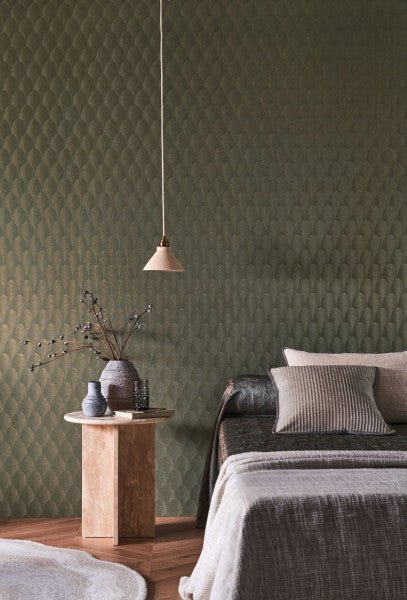 Casamance Textures Métalliques Tourmaline behang 75781834 - LAB COLOUR THE WORLD