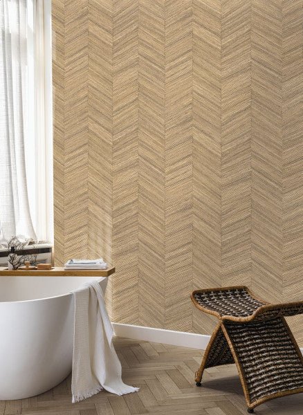 Casamance Textures Vegetales Ocotea behang 75370916 - LAB COLOUR THE WORLD