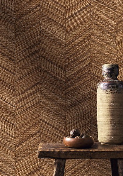 Casamance Textures Vegetales Ocotea behang 75371222 - LAB COLOUR THE WORLD