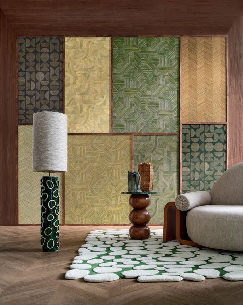 Casamance Textures Vegetales Ocotea behang 75371630 - LAB COLOUR THE WORLD