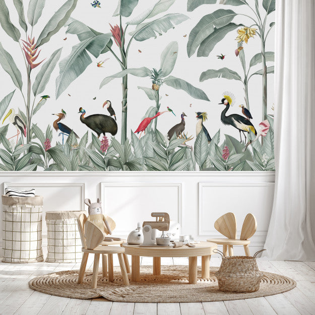 Les Dominotiers Casela Birds Behang DOM 616