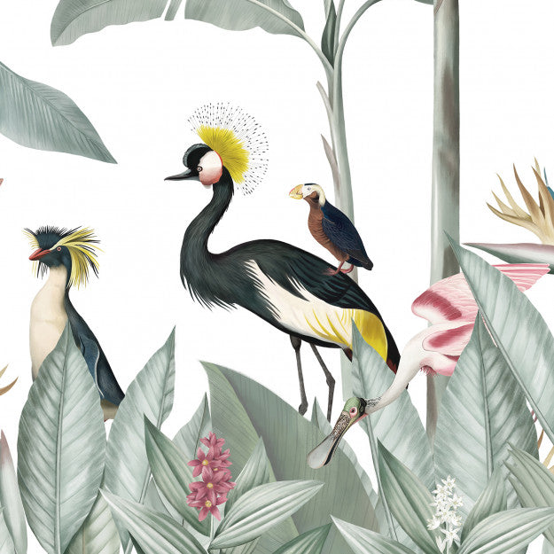 Les Dominotiers Casela Birds Behang DOM 616