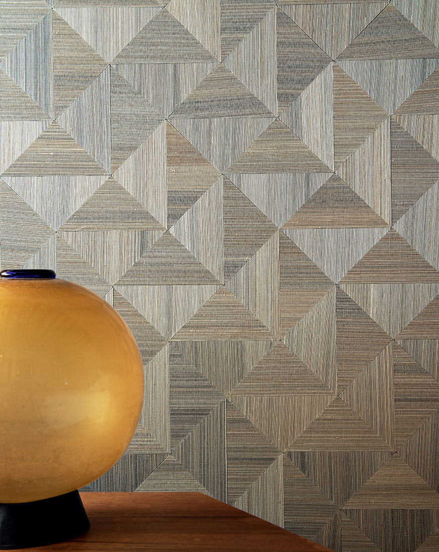 CMO Paris Abaca Square Behang WAB 06 - Argent
