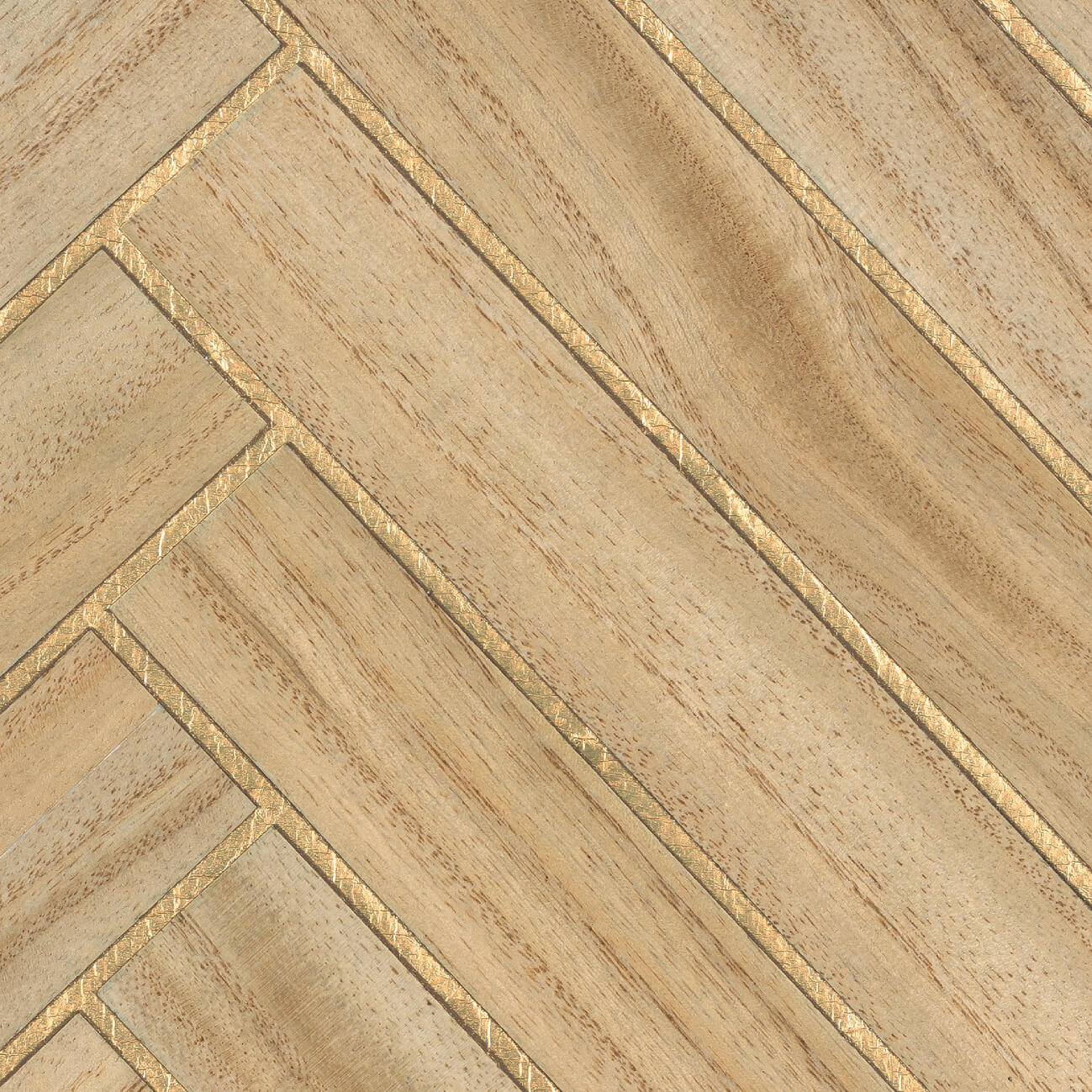 CMO Paris Bois Chevron Behang CMO WBO 02 - Blond Or