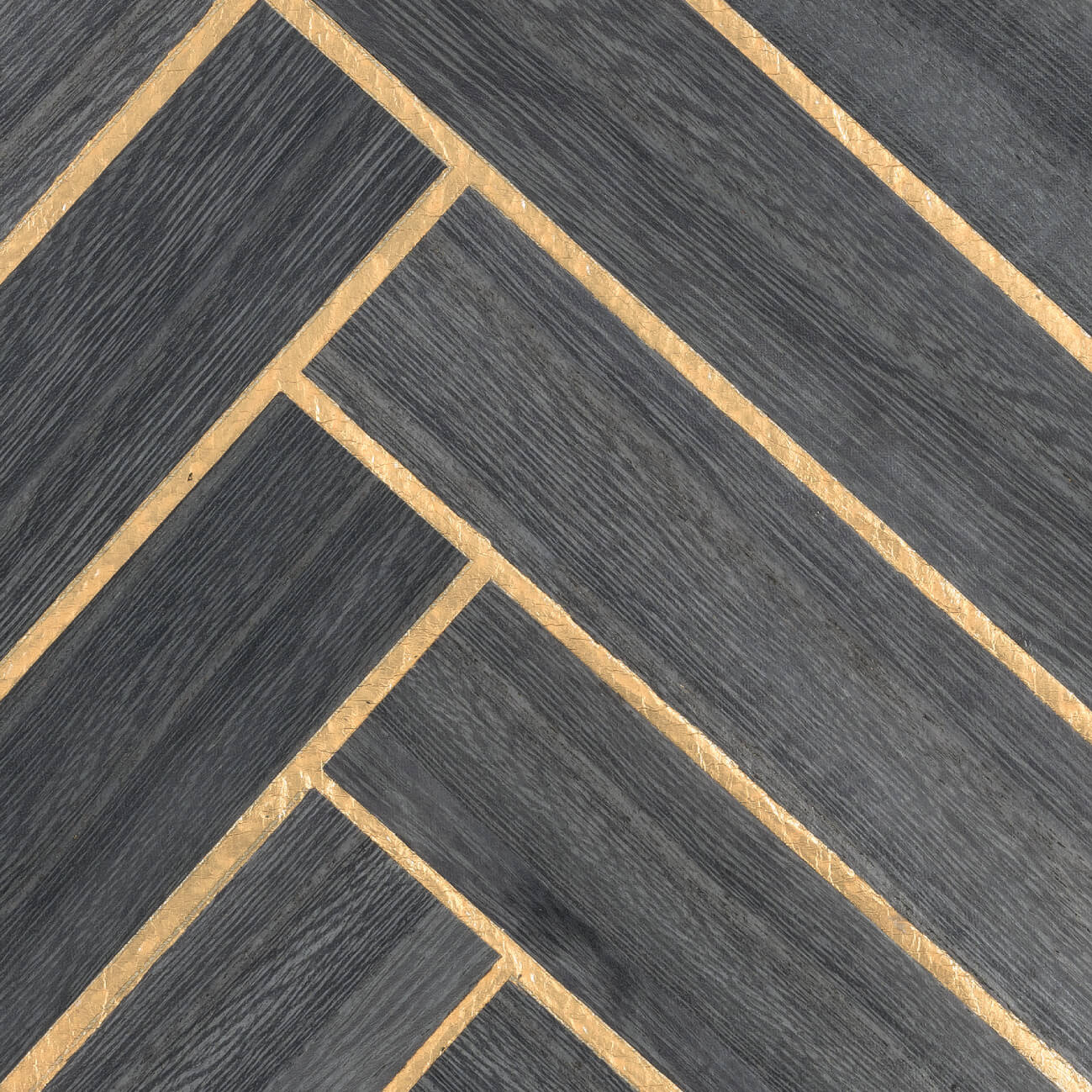 CMO Paris Bois Chevron Behang CMO WBO 02 - Gris Or