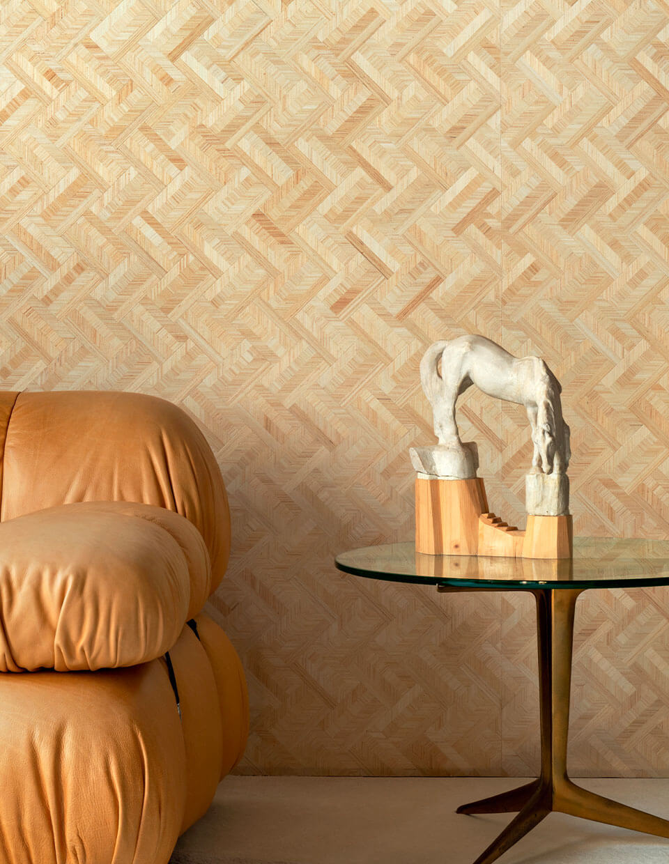 CMO Paris Abaca Zèbre Behang WAB 07 - Argent