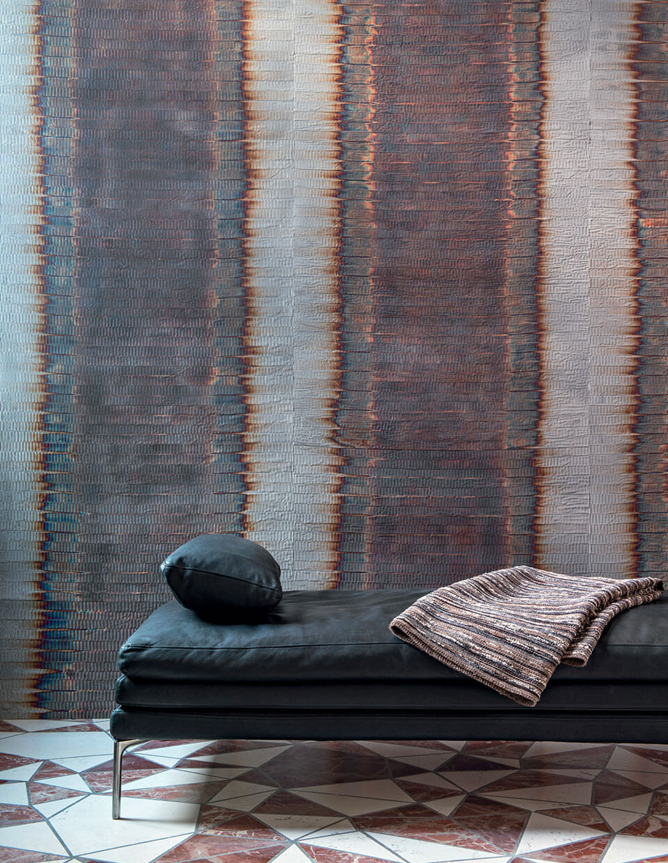 CMO Paris Hurricane Behang WME 01 - Ikat Argent
