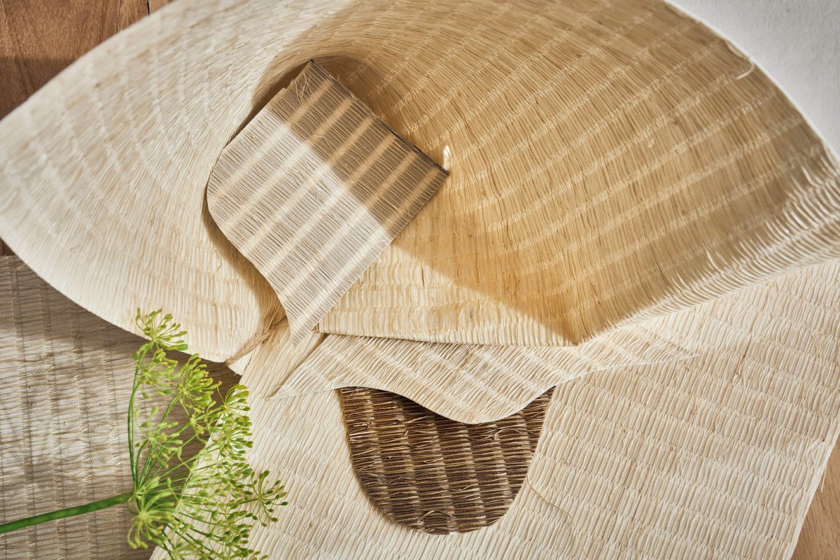 CMO Paris Abaca Tatami Behang WAB 16 10 - Naturel - LAB COLOUR THE WORLD