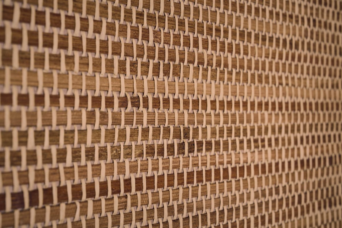 CMO Paris Bambou Tressé Behang WBB 07 72 - Tabac - LAB COLOUR THE WORLD