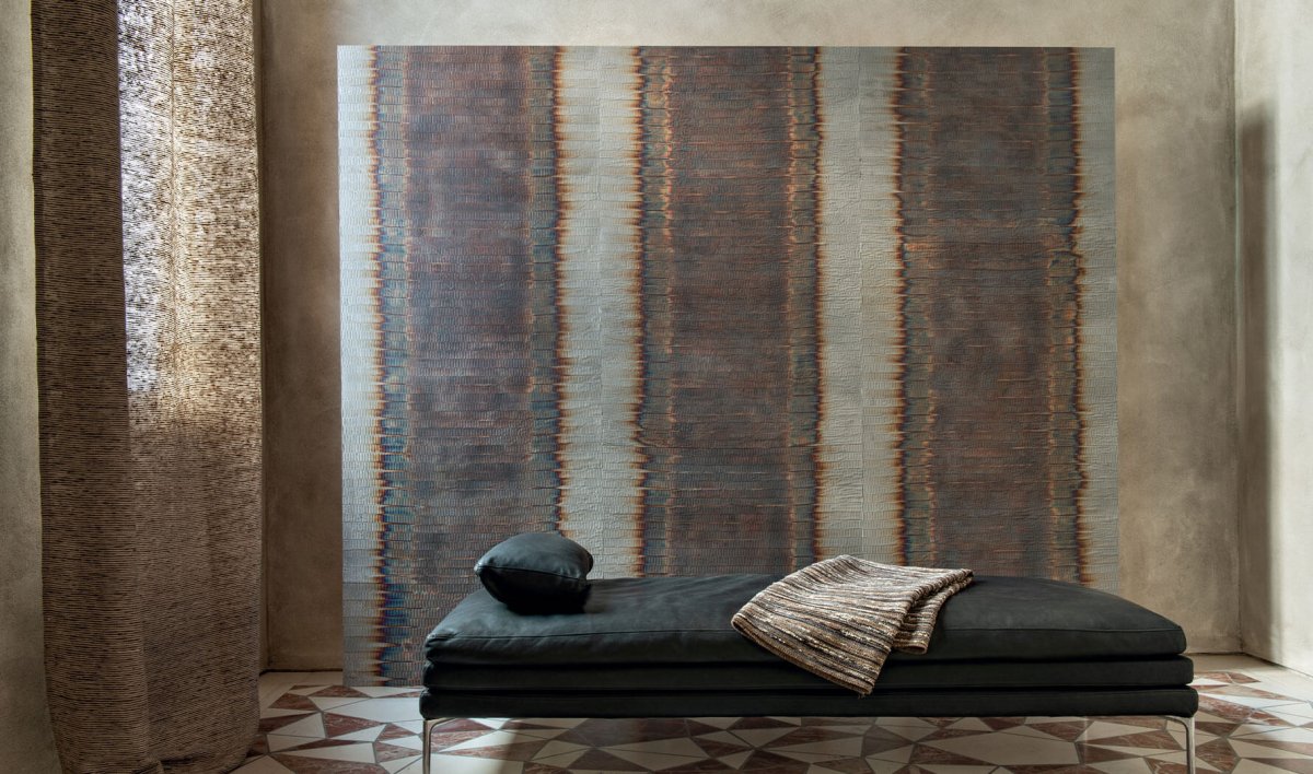 CMO Paris Hurricane Behang WME 01 95 - Ikat Argent - LAB COLOUR THE WORLD