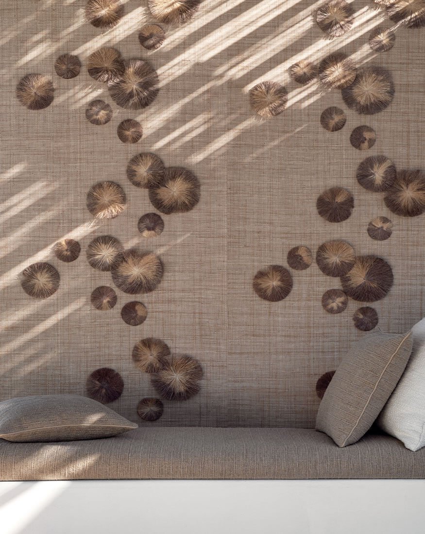 CMO Paris Raphia Lotus Behang WRA 08 88 - Polaire - LAB COLOUR THE WORLD