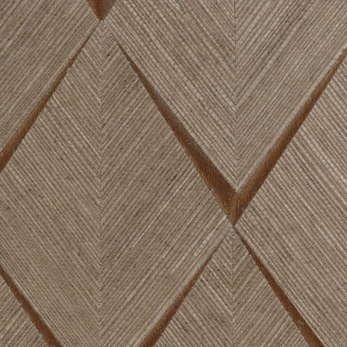 CMO Paris Sisal Losange Behang WSI 02 15 - Sable Bronze - LAB COLOUR THE WORLD