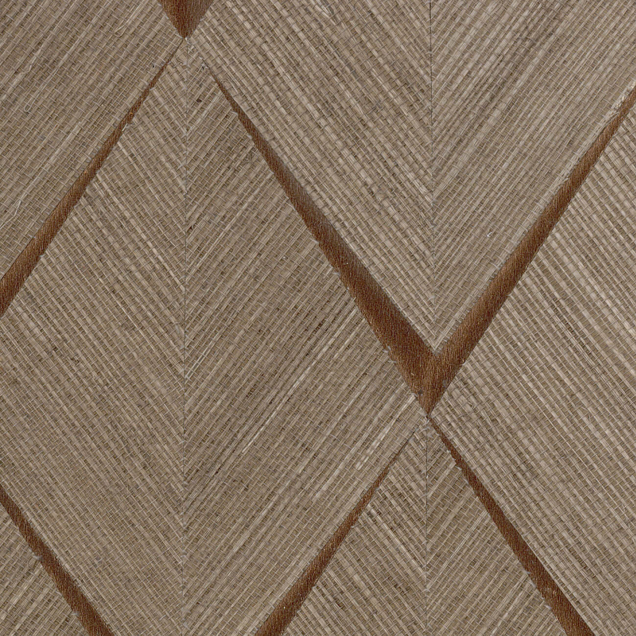 CMO Paris Sisal Losange Behang CMO WSI 02 - Sable Bronze