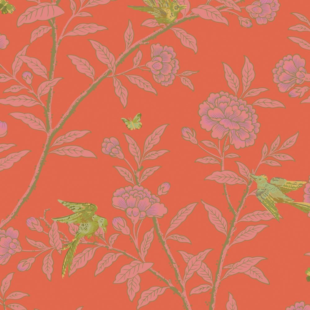Cole & Son CLASSICS COLLECTION VOL.1 Roseberry with Birds behang 127/4021 - LAB COLOUR THE WORLD