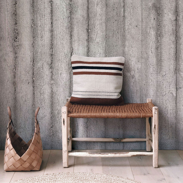 Les Dominotiers Concrete Stripes Gris Behang DOM 433