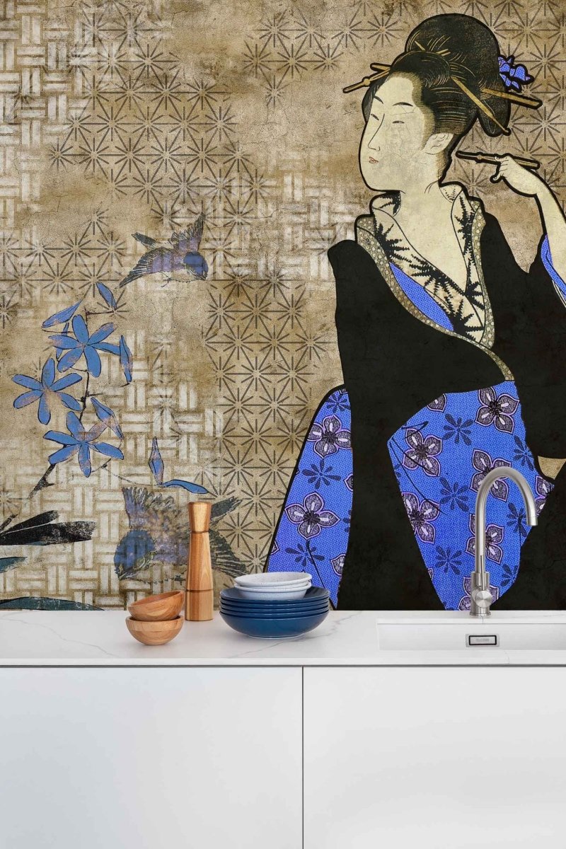 Coordonné 40th Anniversary Geisha Graffiti behang 8000037 - LAB COLOUR THE WORLD
