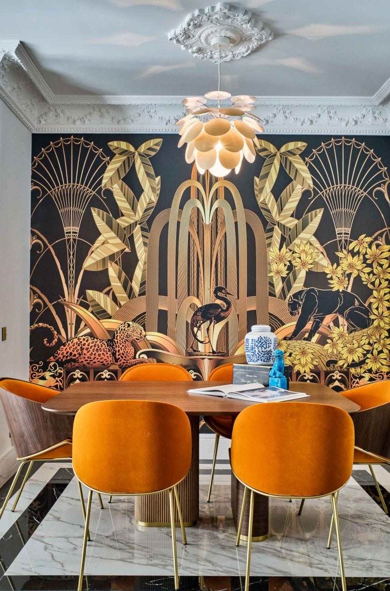 Coordonné 40th Anniversary Rue Babylone Gold behang 8000052 - LAB COLOUR THE WORLD