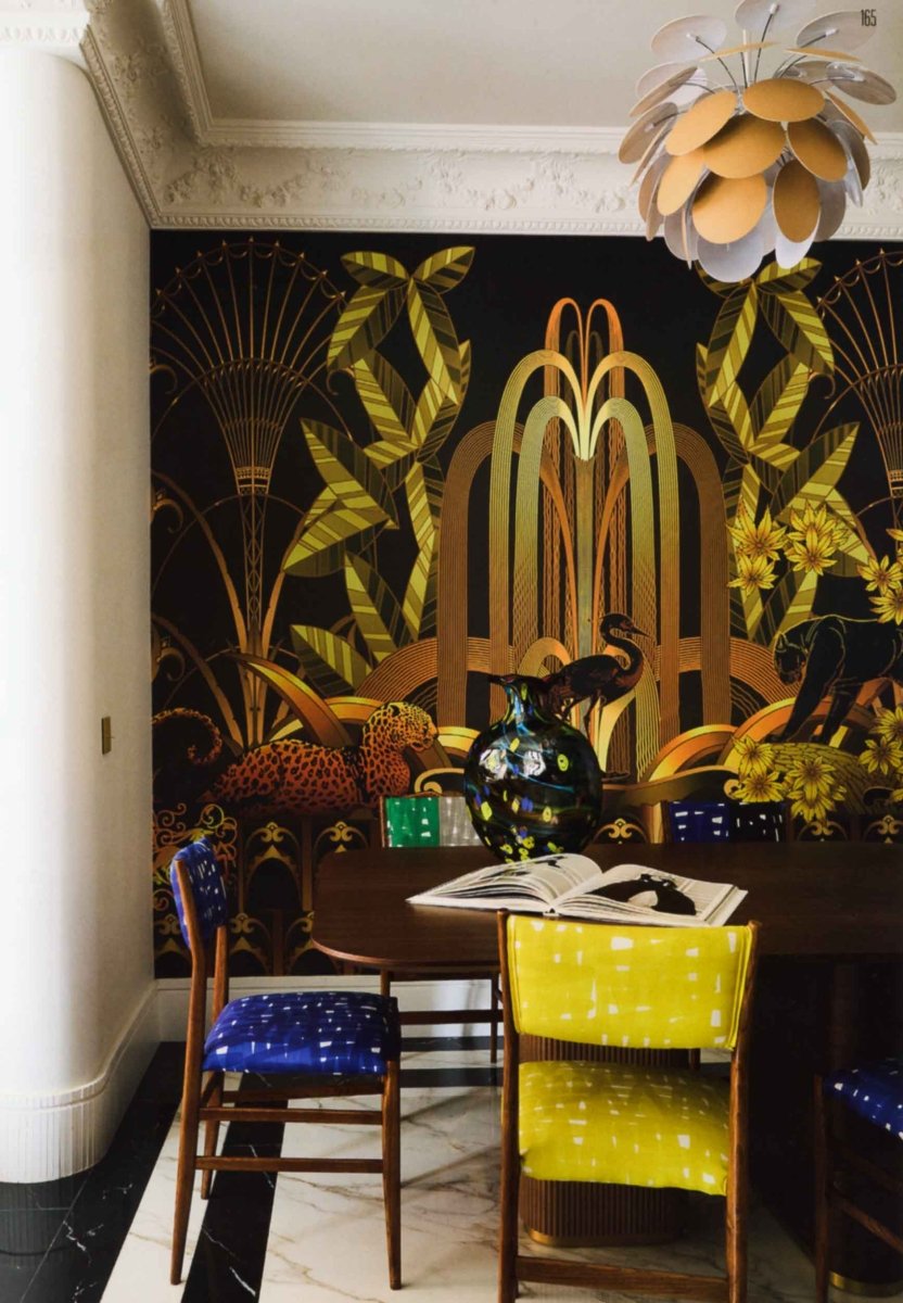 Coordonné 40th Anniversary Rue Babylone Gold behang 8000052 - LAB COLOUR THE WORLD