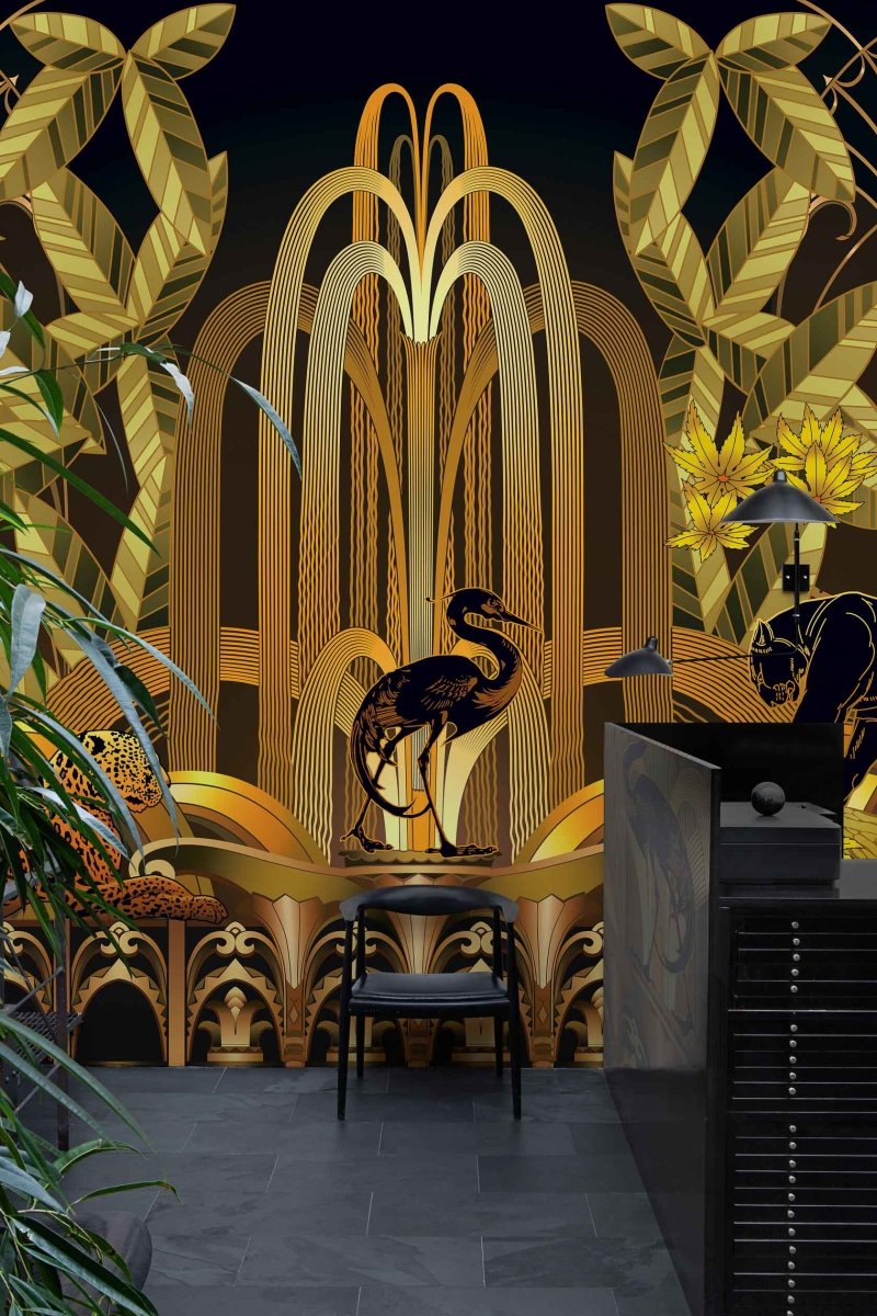 Coordonné 40th Anniversary Rue Babylone Gold behang 8000052 - LAB COLOUR THE WORLD