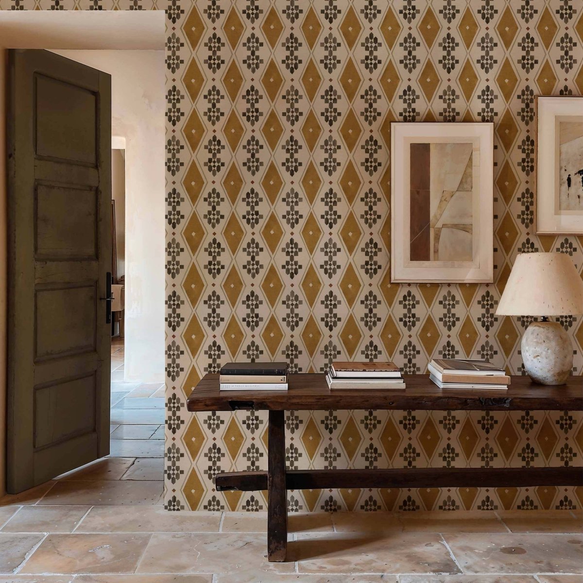 Coordonné Berber Beldi Rugs Curry behang B00446 - LAB COLOUR THE WORLD