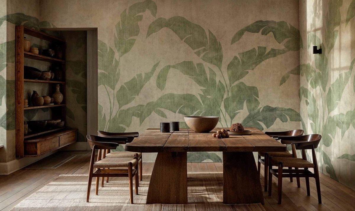 Coordonné Berber Leaves Shadow Leaves behang B00468 - LAB COLOUR THE WORLD