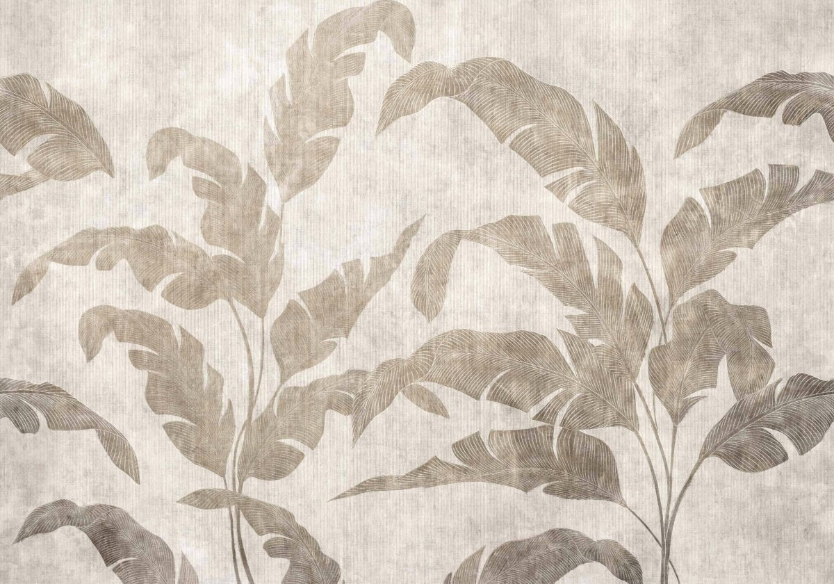 Coordonné Berber Leaves Shadow Stone behang B00467 - LAB COLOUR THE WORLD