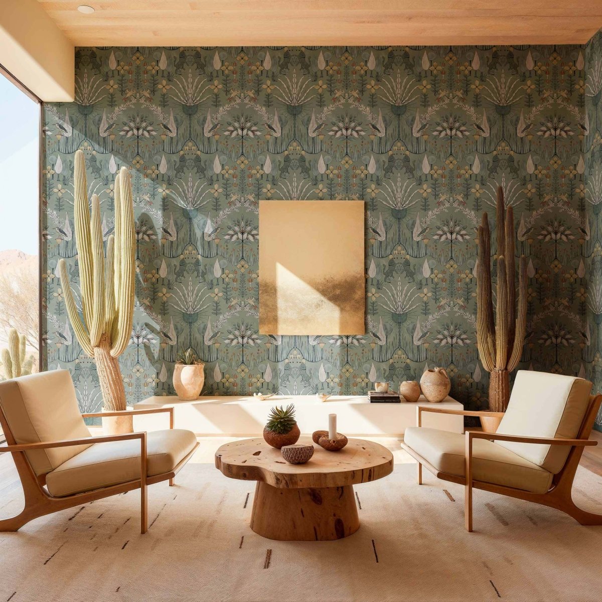 Coordonné Berber Oasis Villa Celadon behang B00435 - LAB COLOUR THE WORLD