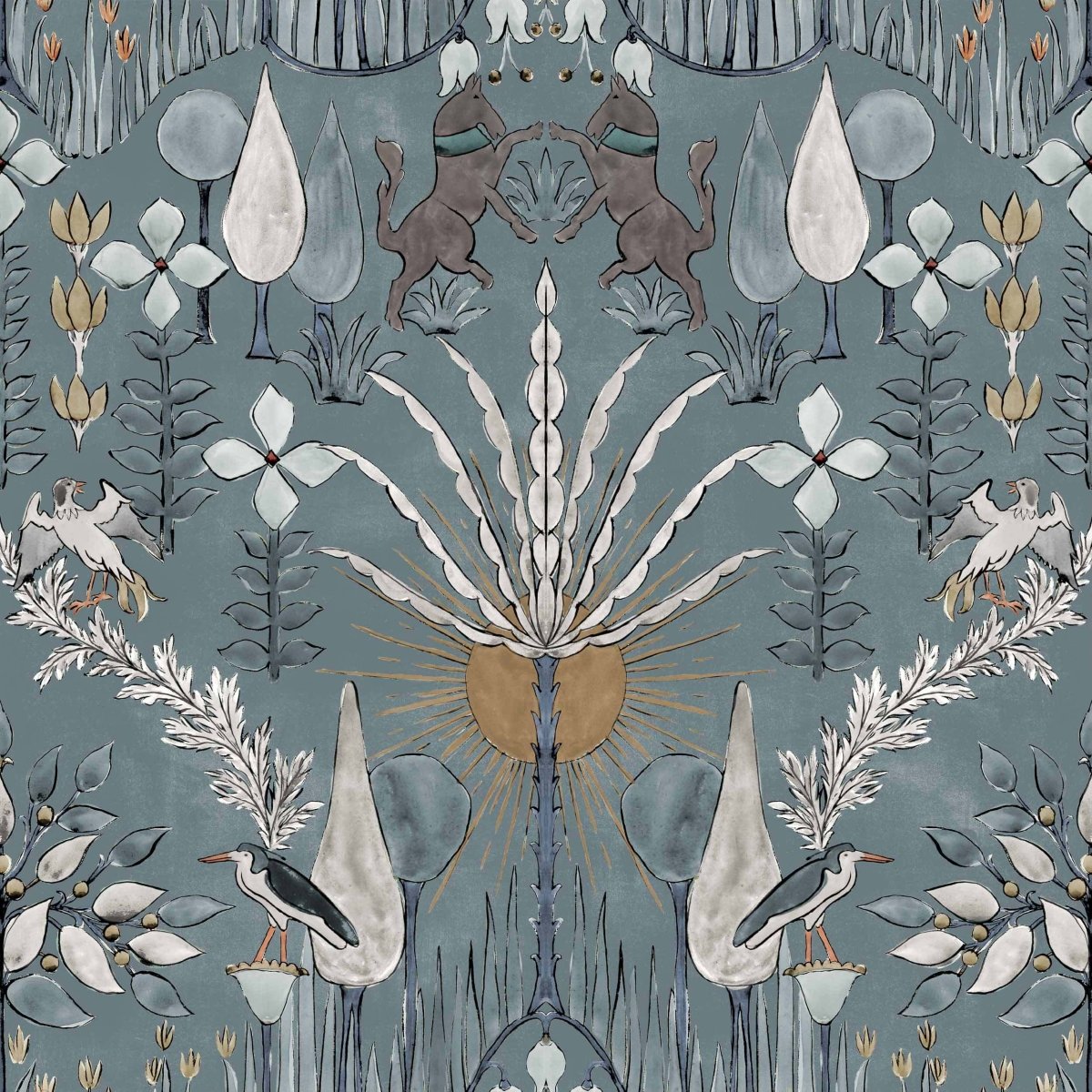 Coordonné Berber Oasis Villa Sky behang B00439 - LAB COLOUR THE WORLD