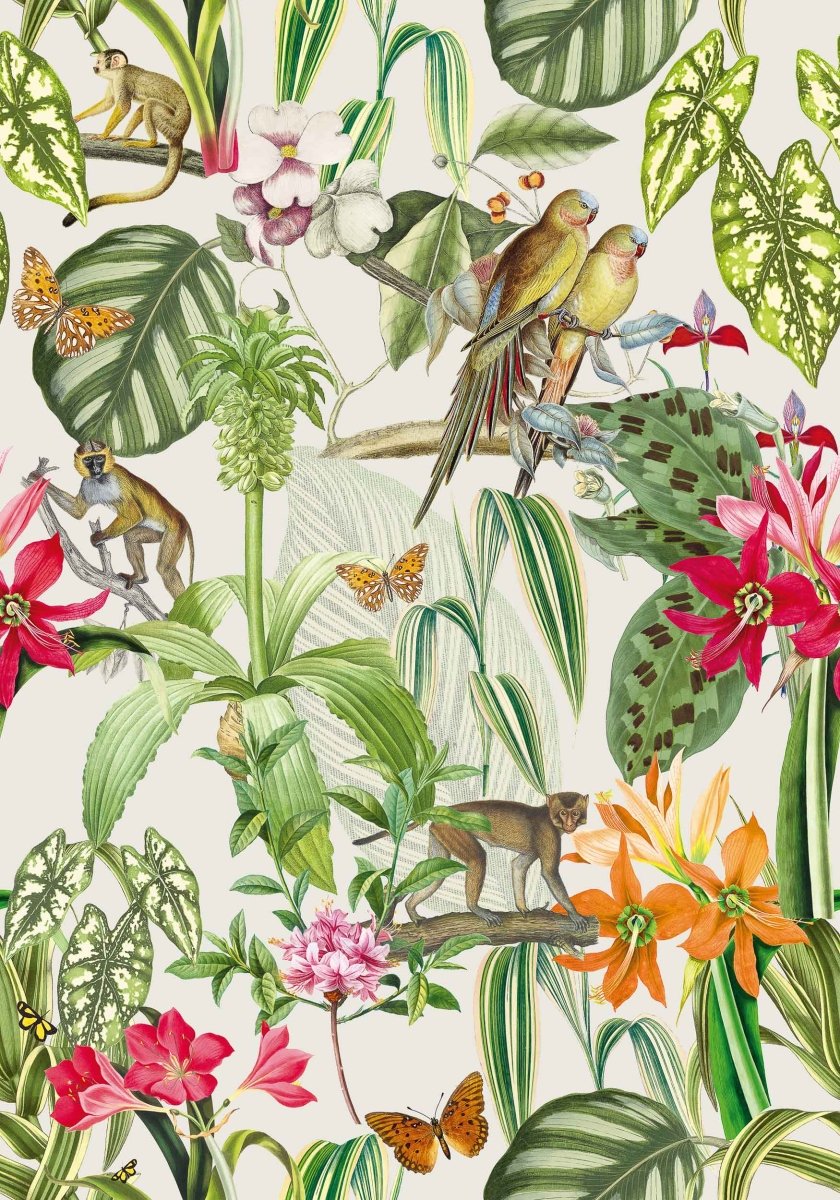 Coordonné Brazil Parrots behang 9900001 - LAB COLOUR THE WORLD