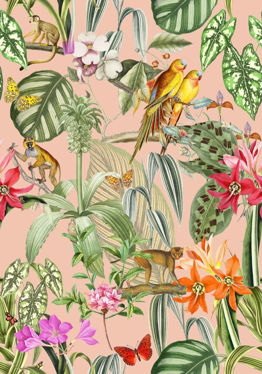 Coordonné Brazil Parrots behang 9900002 - LAB COLOUR THE WORLD