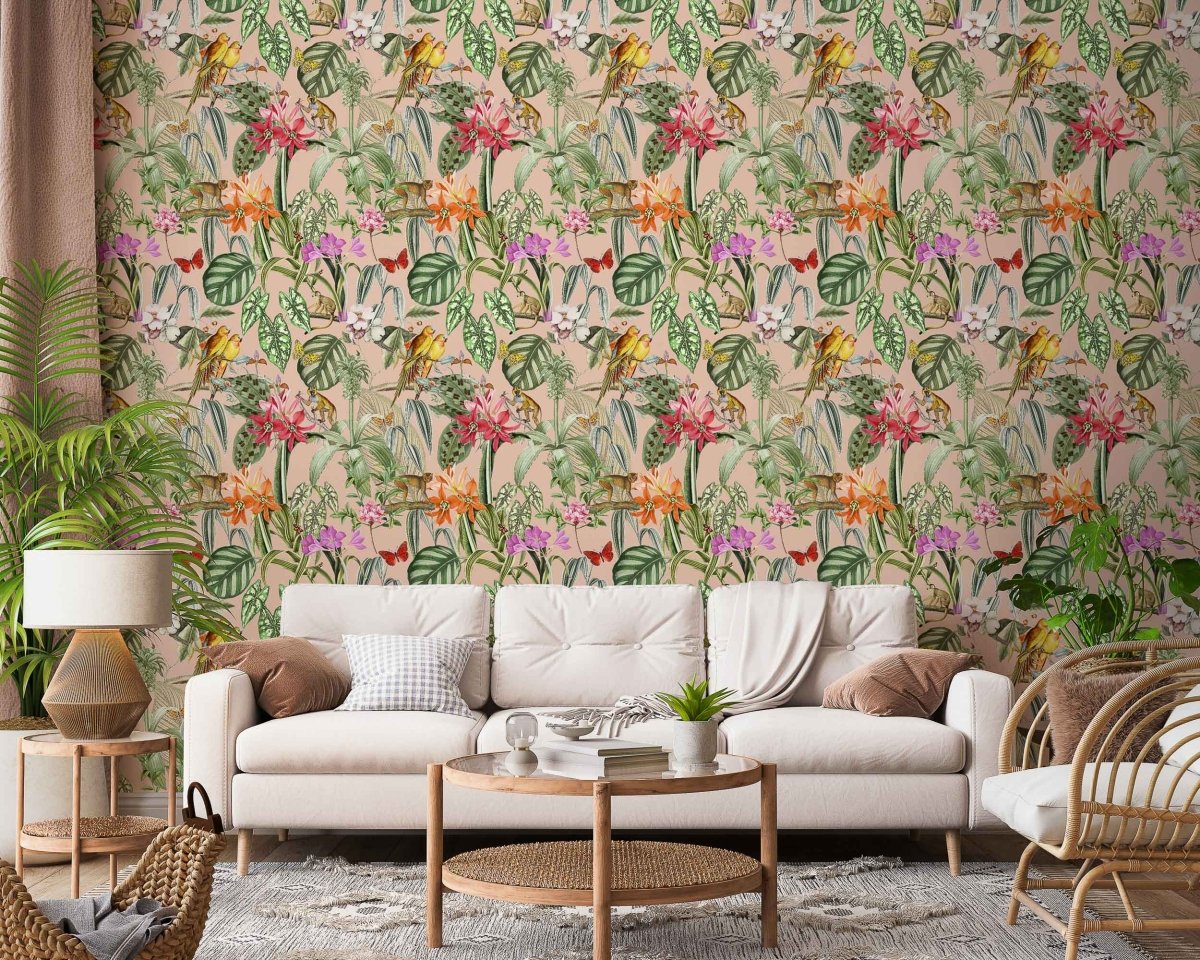 Coordonné Brazil Parrots behang 9900002 - LAB COLOUR THE WORLD