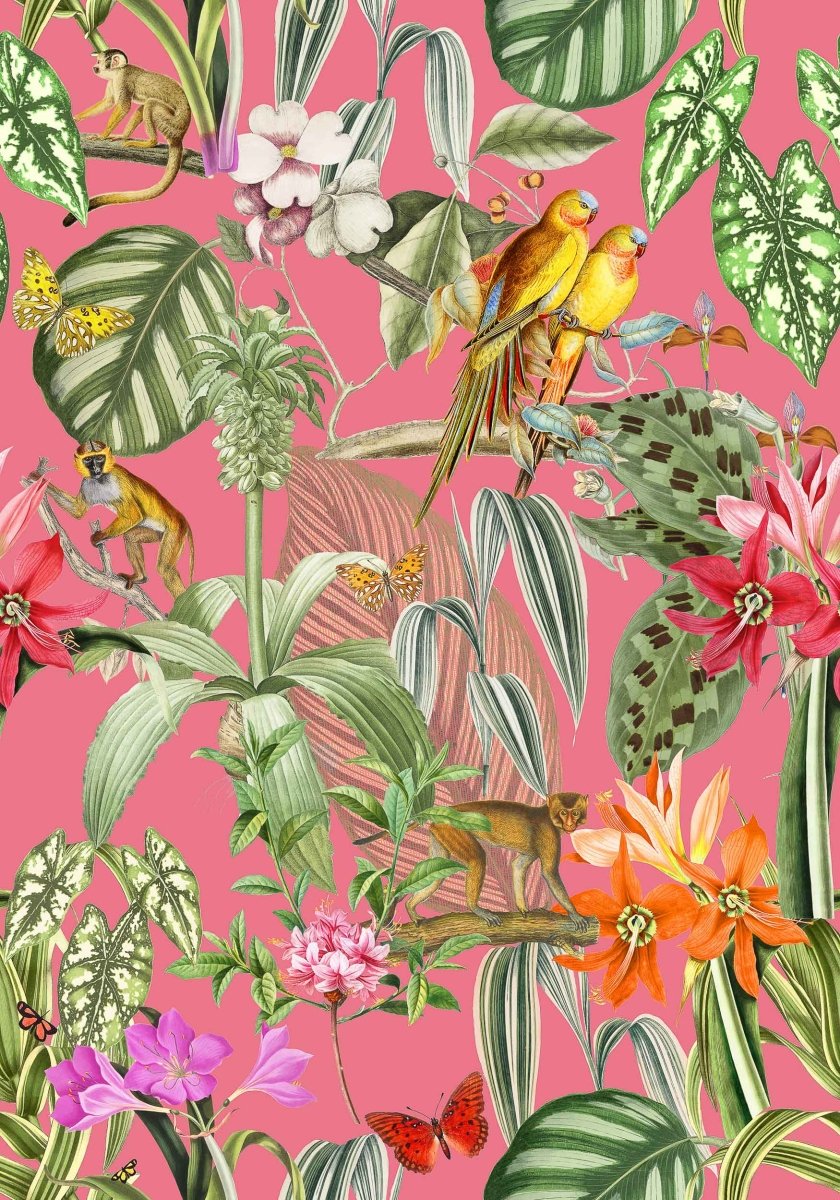 Coordonné Brazil Parrots behang 9900003 - LAB COLOUR THE WORLD