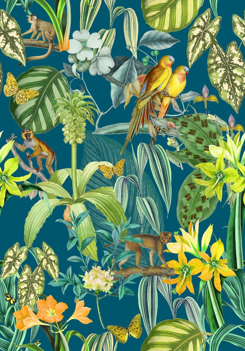 Coordonné Brazil Parrots behang 9900008 - LAB COLOUR THE WORLD